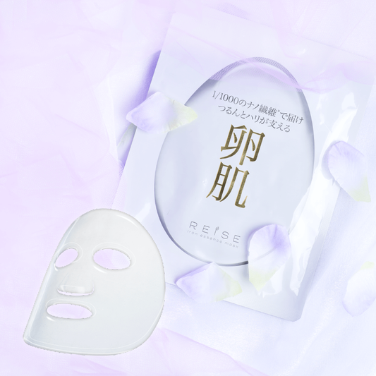 日本 REISE 卵肌 蛋殼膜小熨斗撫平緊緻面膜(五入)