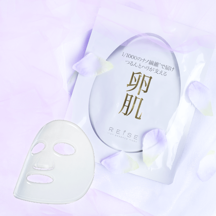 日本 REISE 卵肌 蛋殼膜小熨斗撫平緊緻面膜(五入)